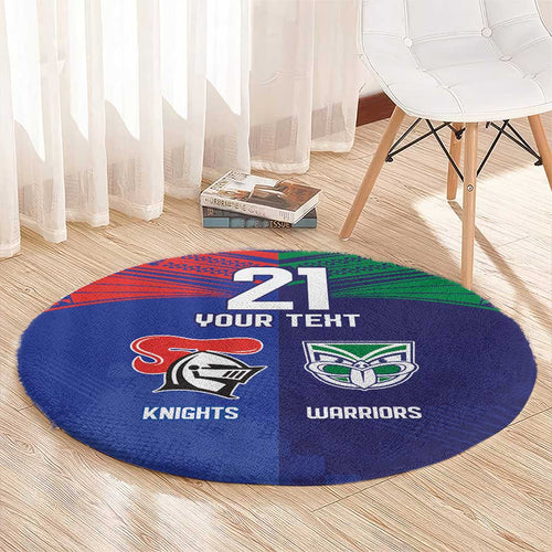 Custom Warriors-Knights Round Carpet Together Sporty Style