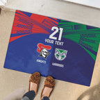 Custom Warriors-Knights Rubber Doormat Together Sporty Style