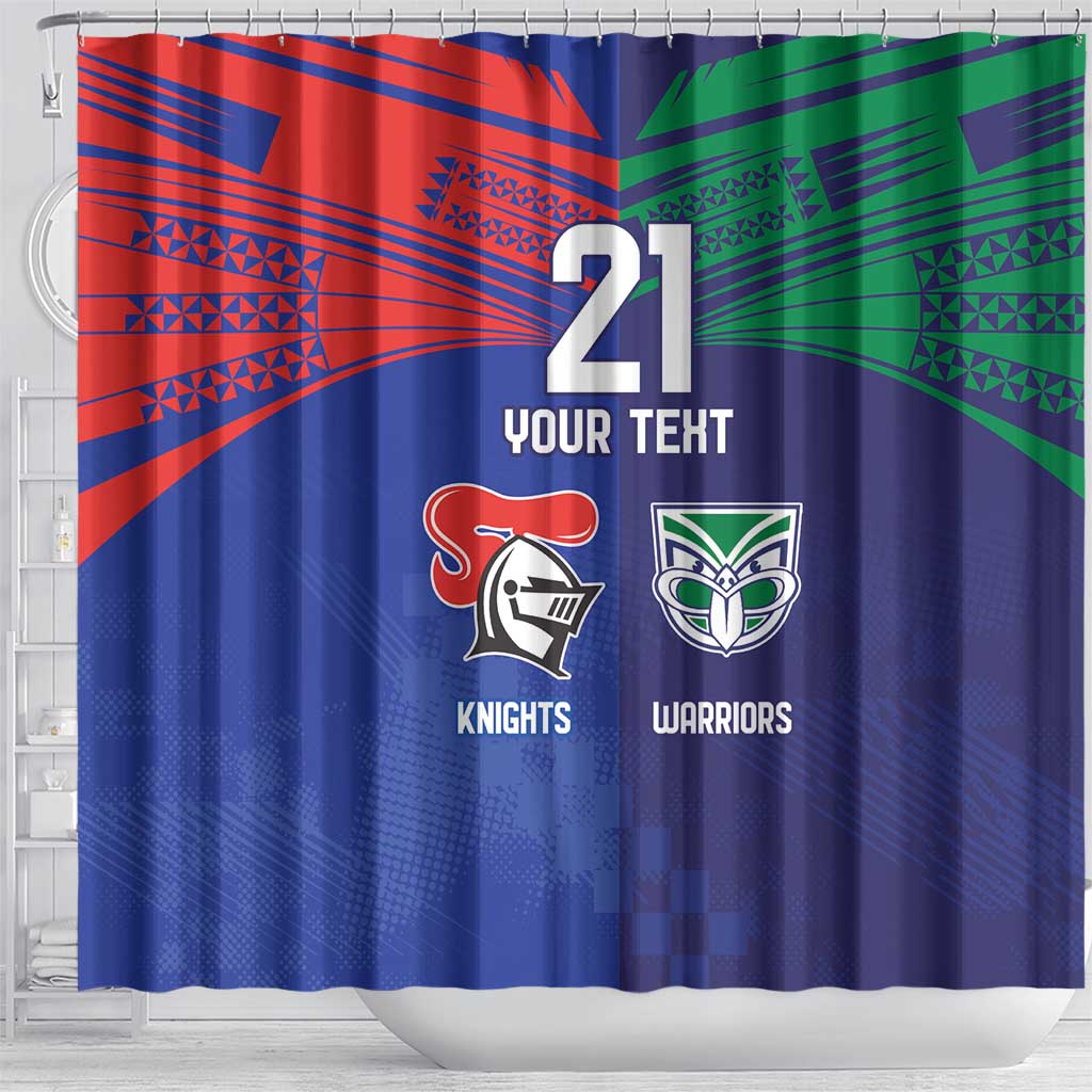 Custom Warriors-Knights Shower Curtain Together Sporty Style