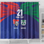 Custom Warriors-Knights Shower Curtain Together Sporty Style