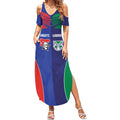 Custom Warriors-Knights Summer Maxi Dress Together Sporty Style