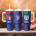 Custom Warriors-Knights Tumbler With Handle Together Sporty Style