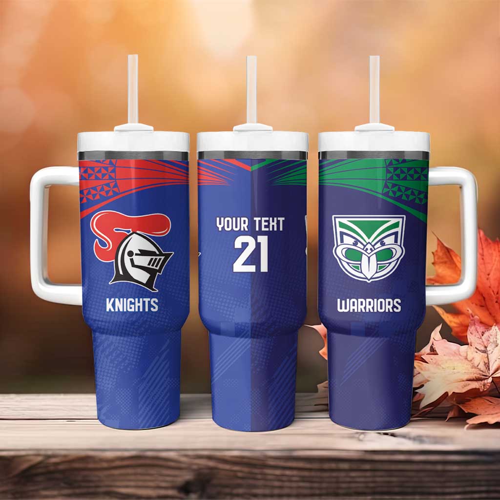 Custom Warriors-Knights Tumbler With Handle Together Sporty Style