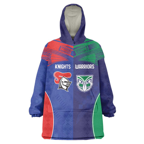 Custom Warriors-Knights Wearable Blanket Hoodie Together Sporty Style
