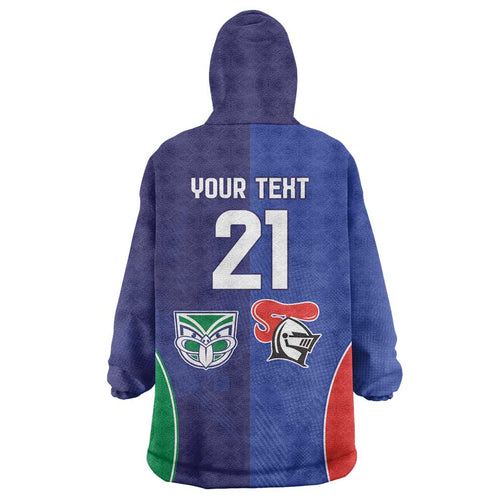 Custom Warriors-Knights Wearable Blanket Hoodie Together Sporty Style