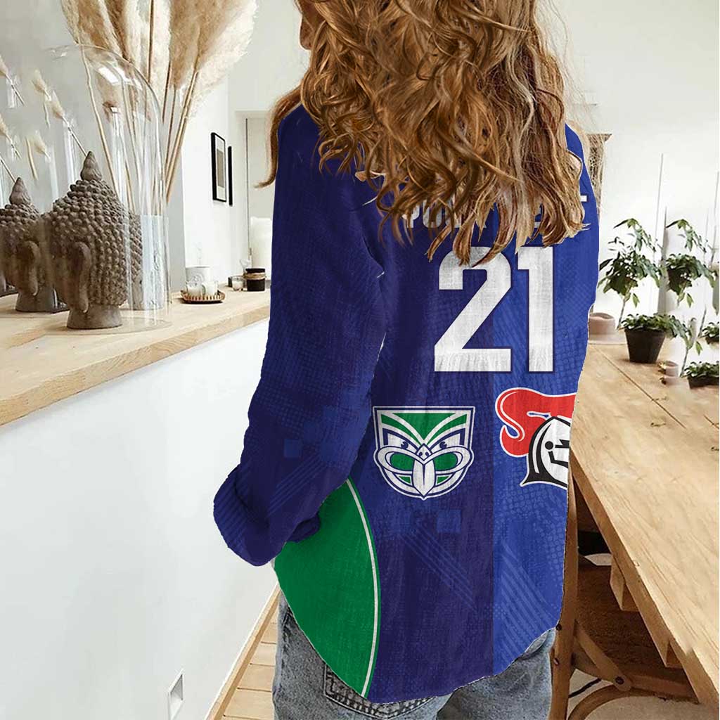 Custom Warriors-Knights Women Casual Shirt Together Sporty Style