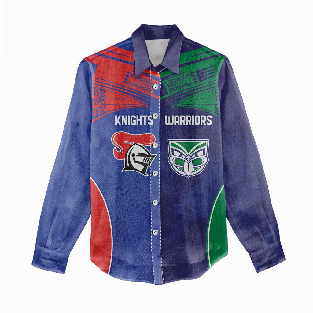Custom Warriors-Knights Women Casual Shirt Together Sporty Style