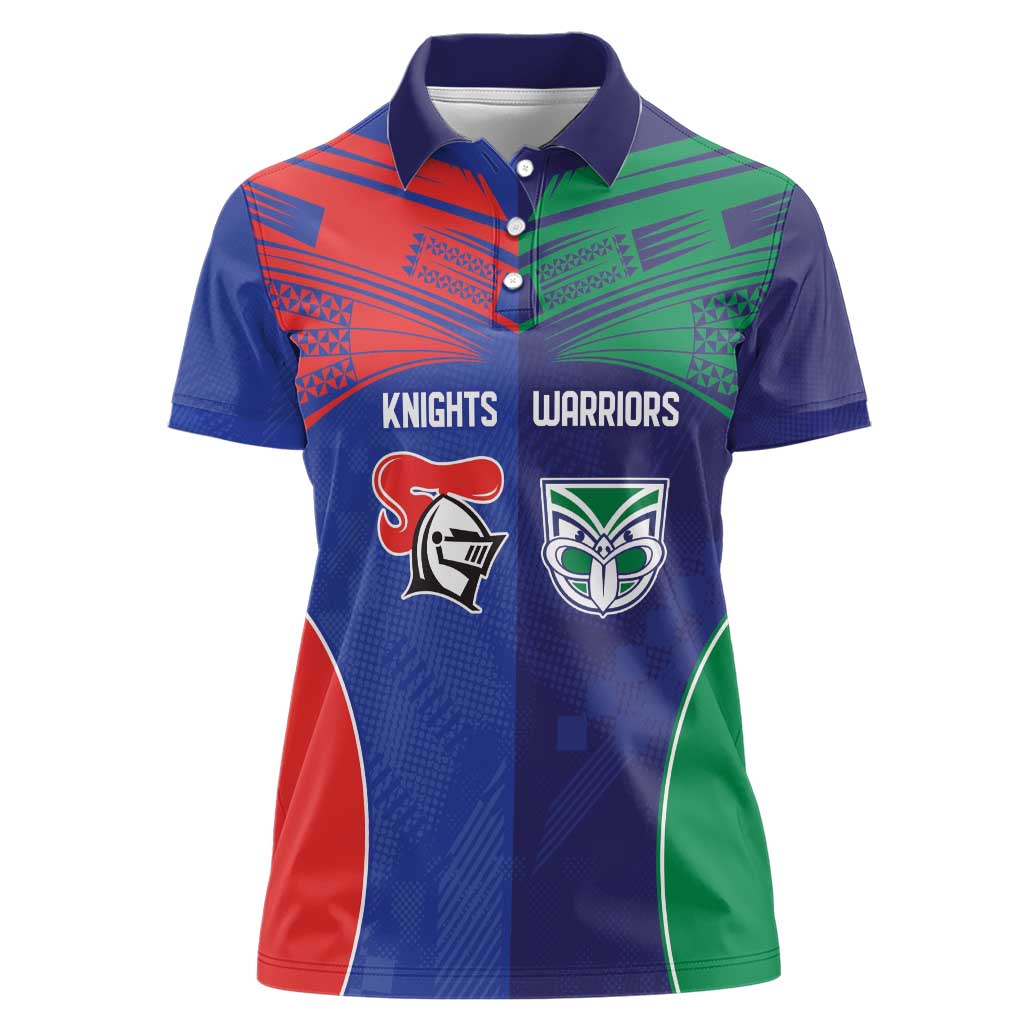 Custom Warriors-Knights Women Polo Shirt Together Sporty Style