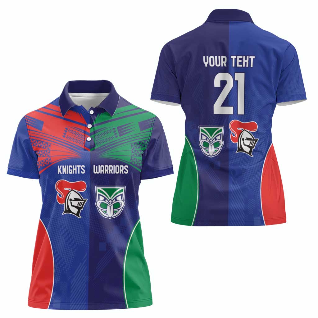 Custom Warriors-Knights Women Polo Shirt Together Sporty Style