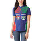 Custom Warriors-Knights Women Polo Shirt Together Sporty Style