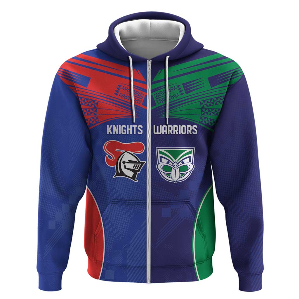 Custom Warriors-Knights Zip Hoodie Together Sporty Style