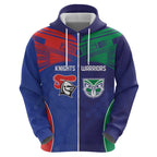 Custom Warriors-Knights Zip Hoodie Together Sporty Style