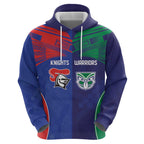 Custom Warriors-Knights Zip Hoodie Together Sporty Style