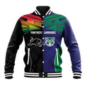 Custom Warriors-Panthers Baseball Jacket Together Sporty Style
