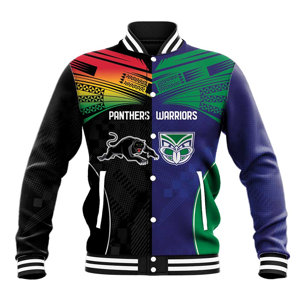 Custom Warriors-Panthers Baseball Jacket Together Sporty Style