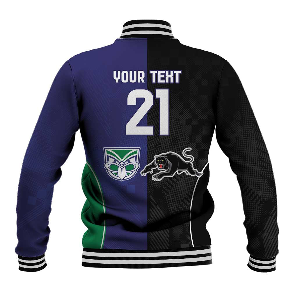 Custom Warriors-Panthers Baseball Jacket Together Sporty Style