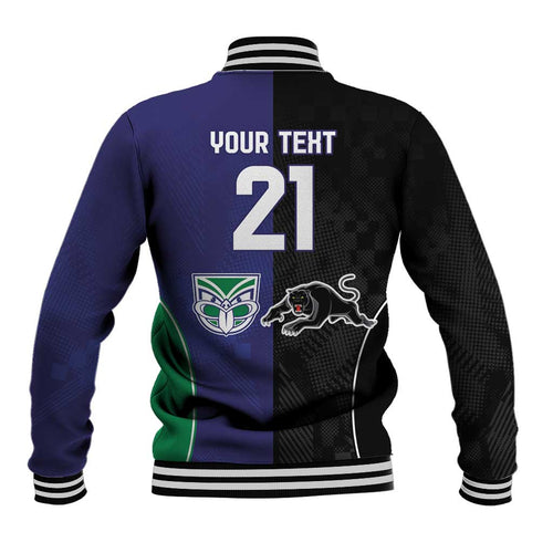 Custom Warriors-Panthers Baseball Jacket Together Sporty Style