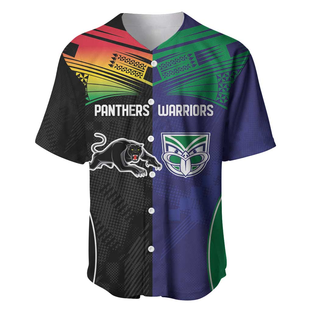 Custom Warriors-Panthers Baseball Jersey Together Sporty Style