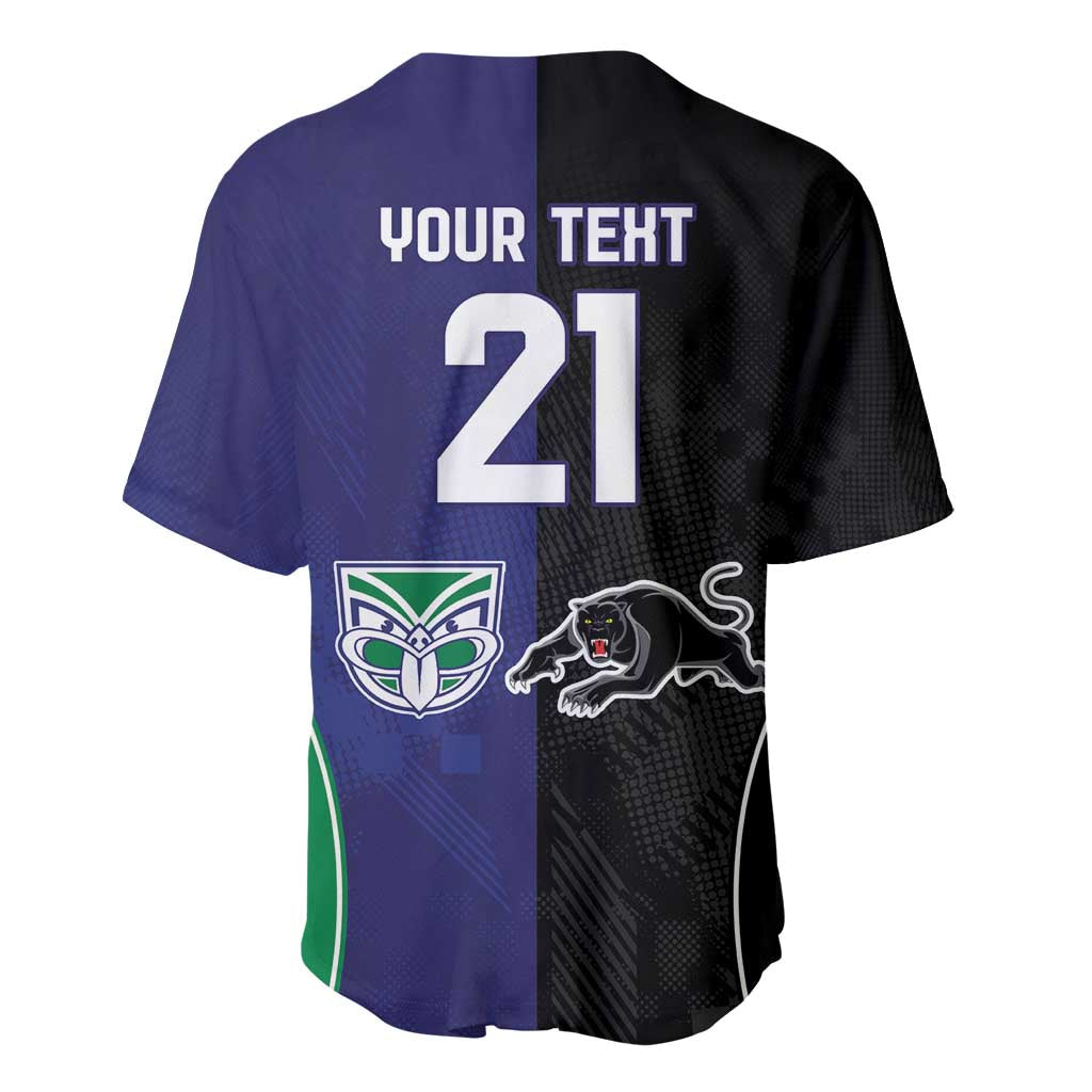 Custom Warriors-Panthers Baseball Jersey Together Sporty Style