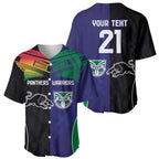Custom Warriors-Panthers Baseball Jersey Together Sporty Style