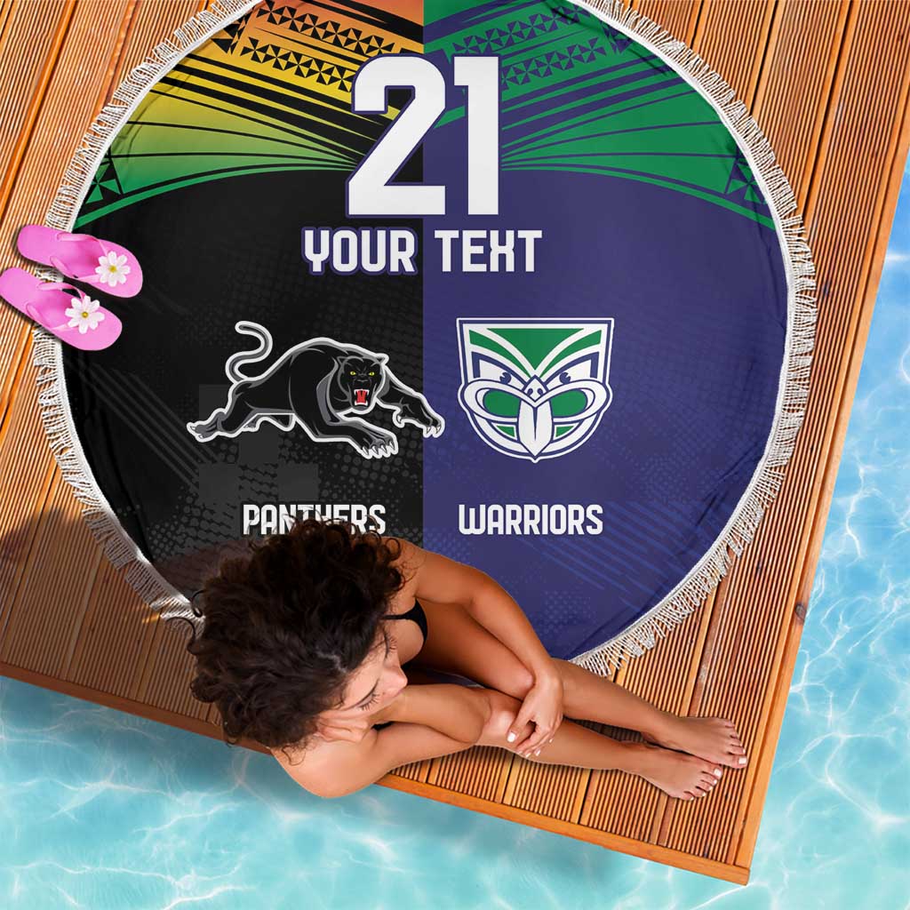 Custom Warriors-Panthers Beach Blanket Together Sporty Style