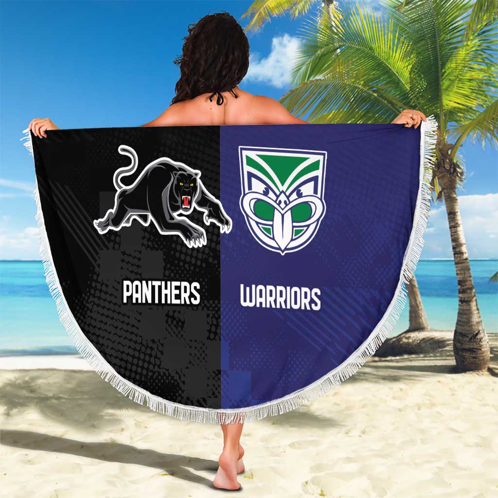 Custom Warriors-Panthers Beach Blanket Together Sporty Style