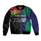 Custom Warriors-Panthers Bomber Jacket Together Sporty Style