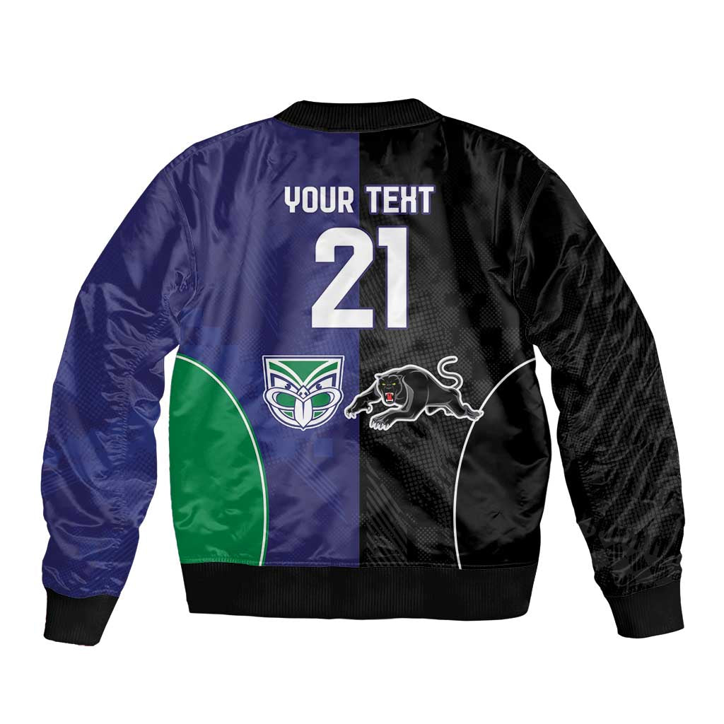 Custom Warriors-Panthers Bomber Jacket Together Sporty Style
