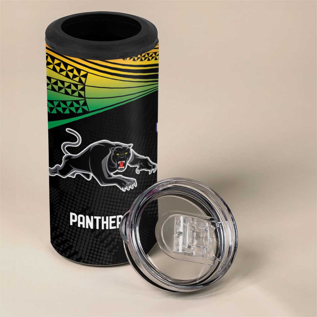Custom Warriors-Panthers 4 in 1 Can Cooler Tumbler Together Sporty Style
