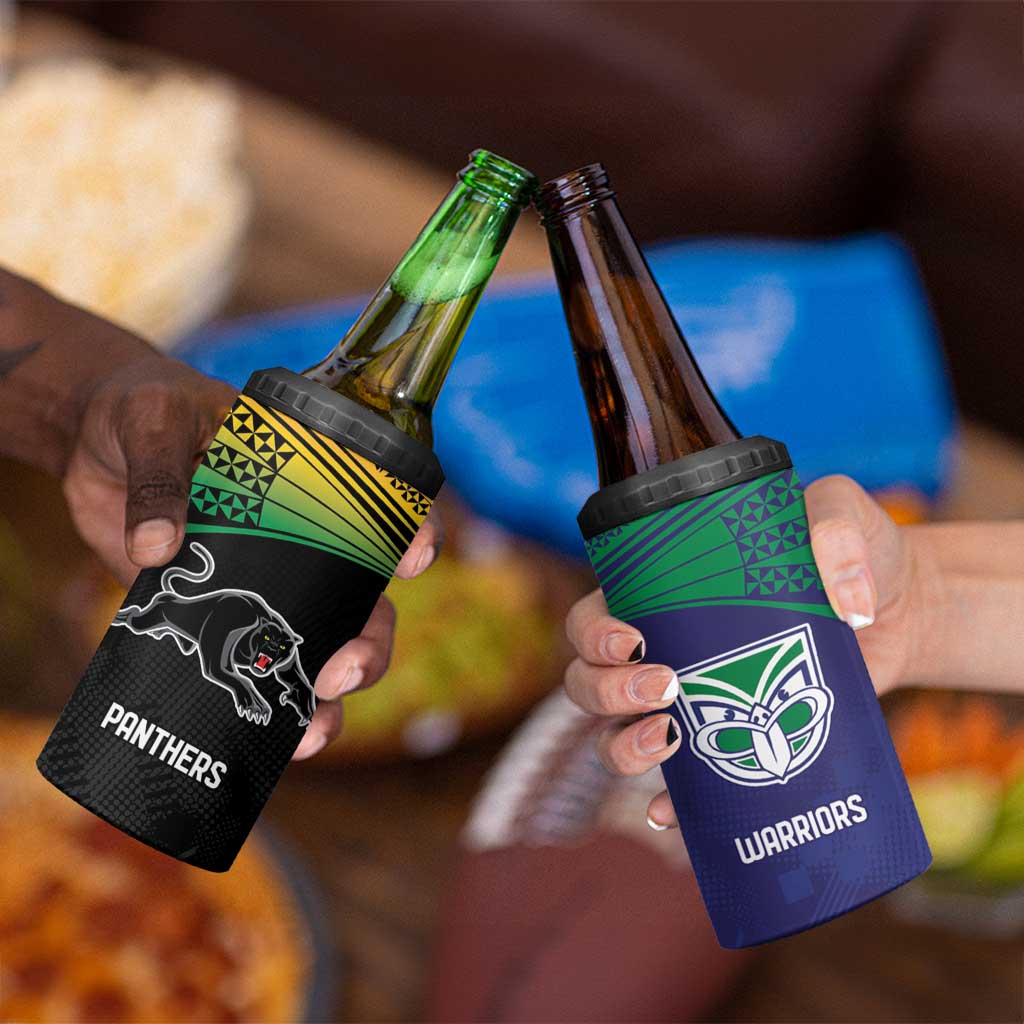 Custom Warriors-Panthers 4 in 1 Can Cooler Tumbler Together Sporty Style