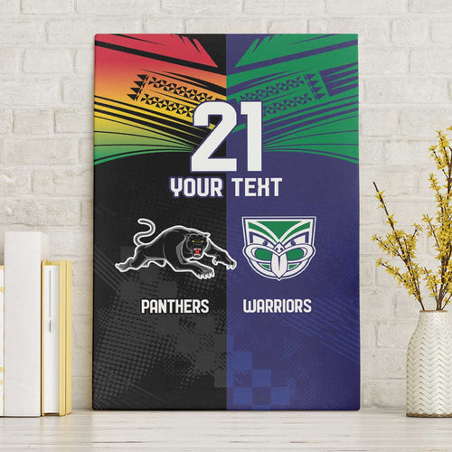 Custom Warriors-Panthers Canvas Wall Art Together Sporty Style