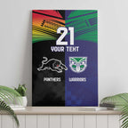 Custom Warriors-Panthers Canvas Wall Art Together Sporty Style