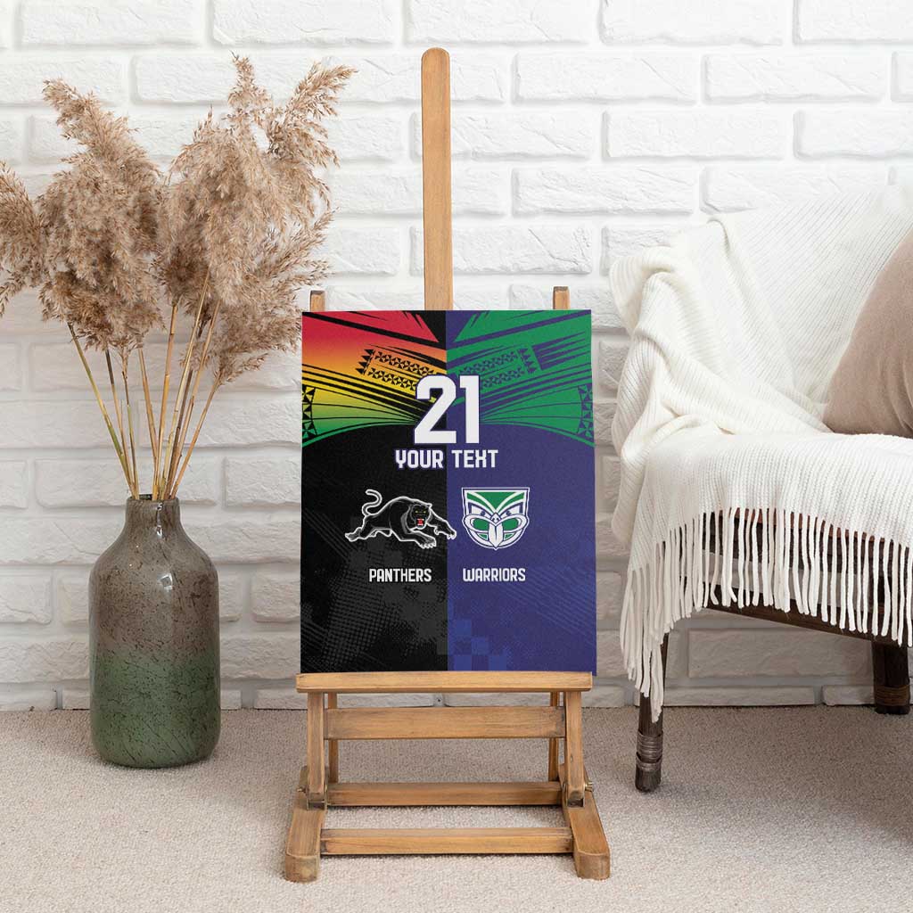 Custom Warriors-Panthers Canvas Wall Art Together Sporty Style