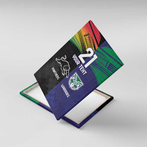 Custom Warriors-Panthers Canvas Wall Art Together Sporty Style