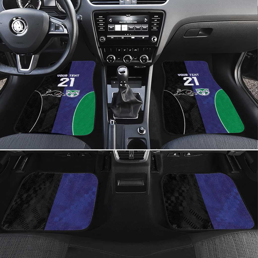 Custom Warriors-Panthers Car Mats Together Sporty Style