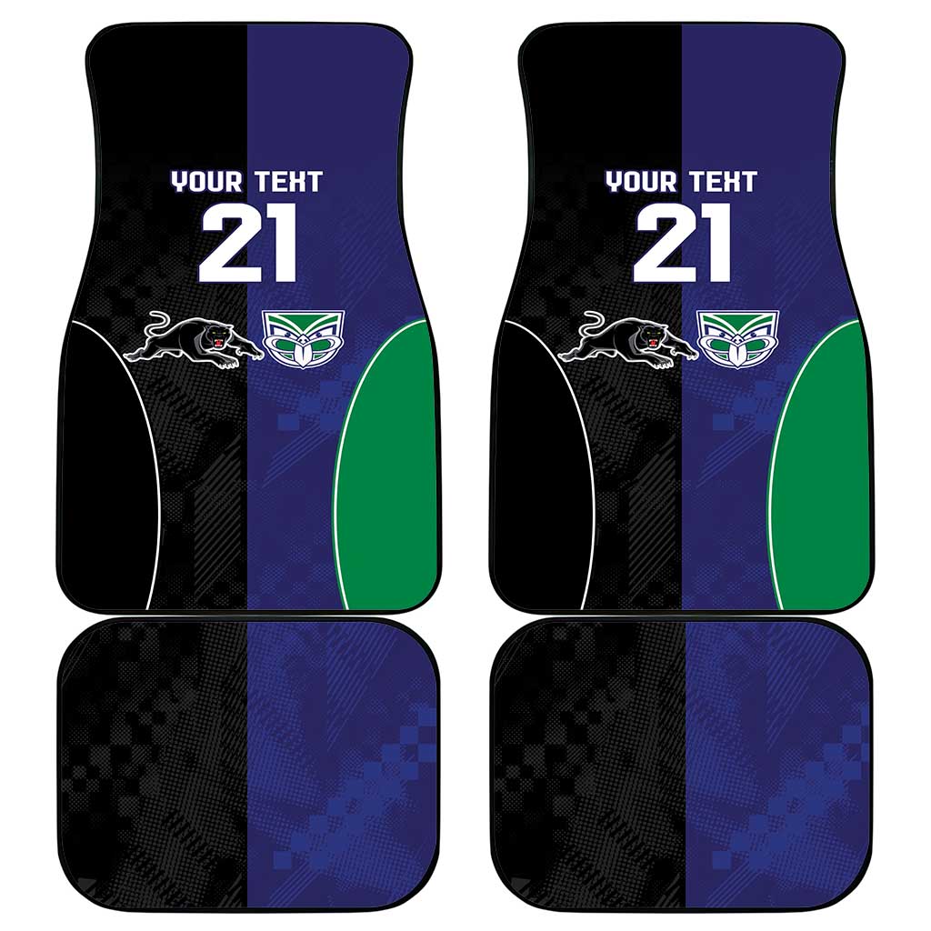 Custom Warriors-Panthers Car Mats Together Sporty Style