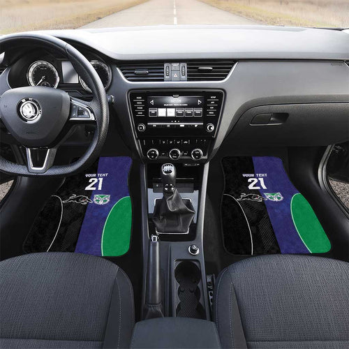 Custom Warriors-Panthers Car Mats Together Sporty Style