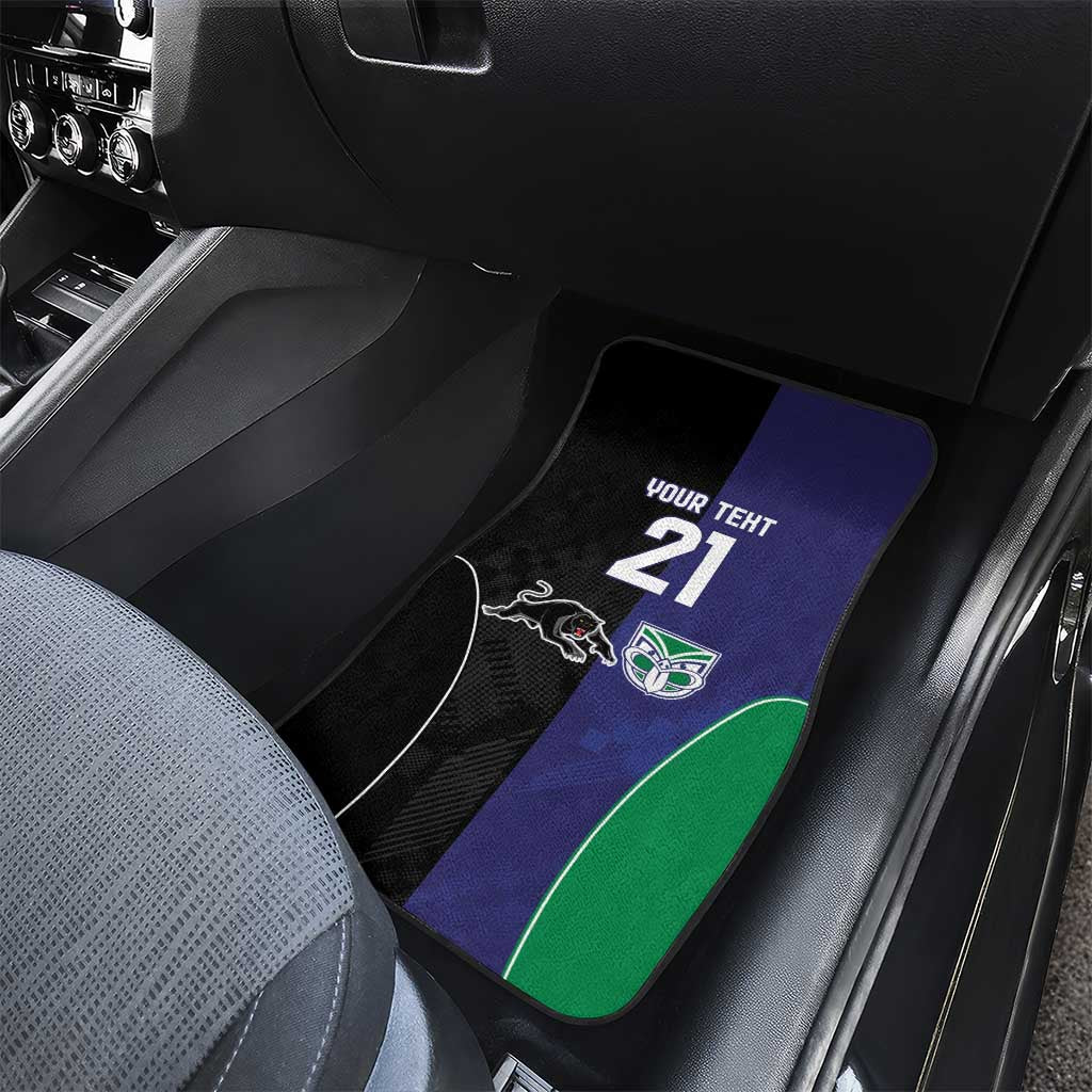 Custom Warriors-Panthers Car Mats Together Sporty Style