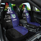 Custom Warriors-Panthers Car Seat Cover Together Sporty Style