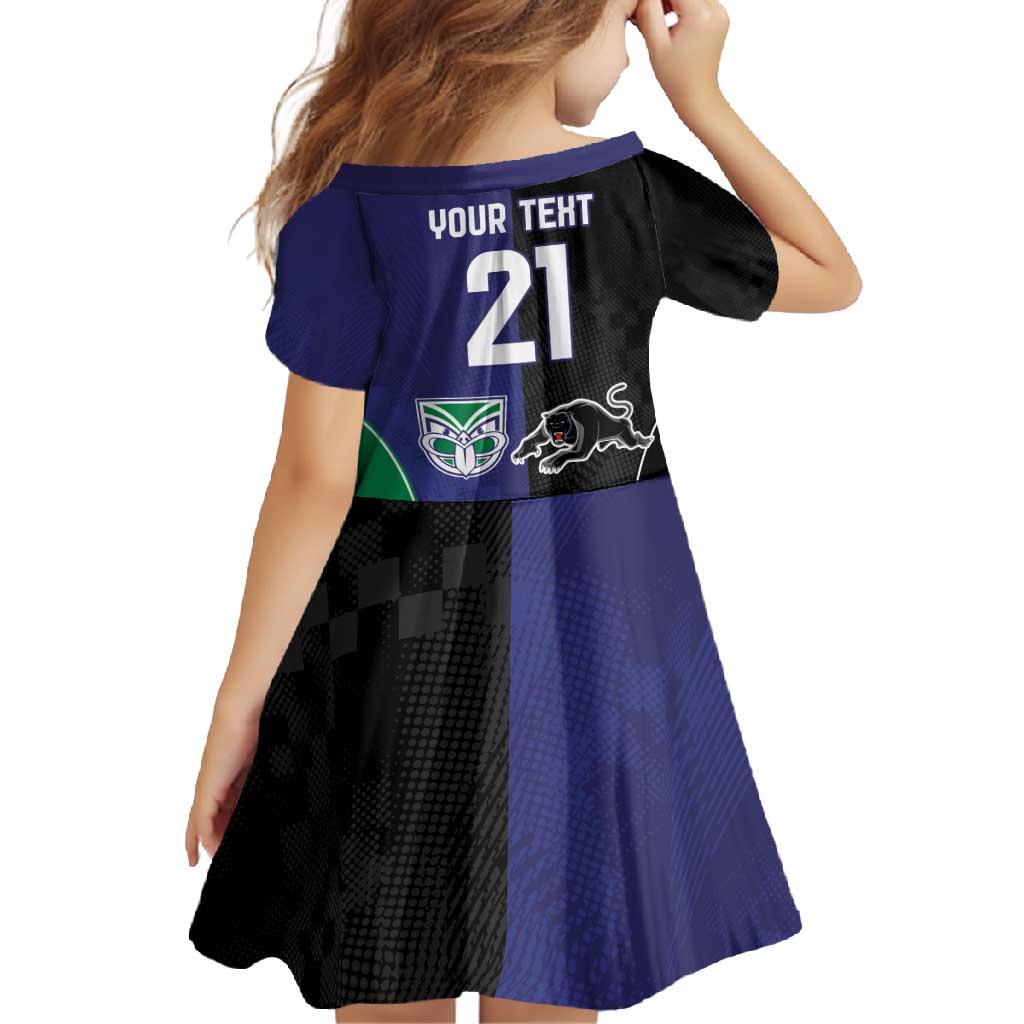 Custom Warriors-Panthers Family Matching Mermaid Dress and Hawaiian Shirt Together Sporty Style