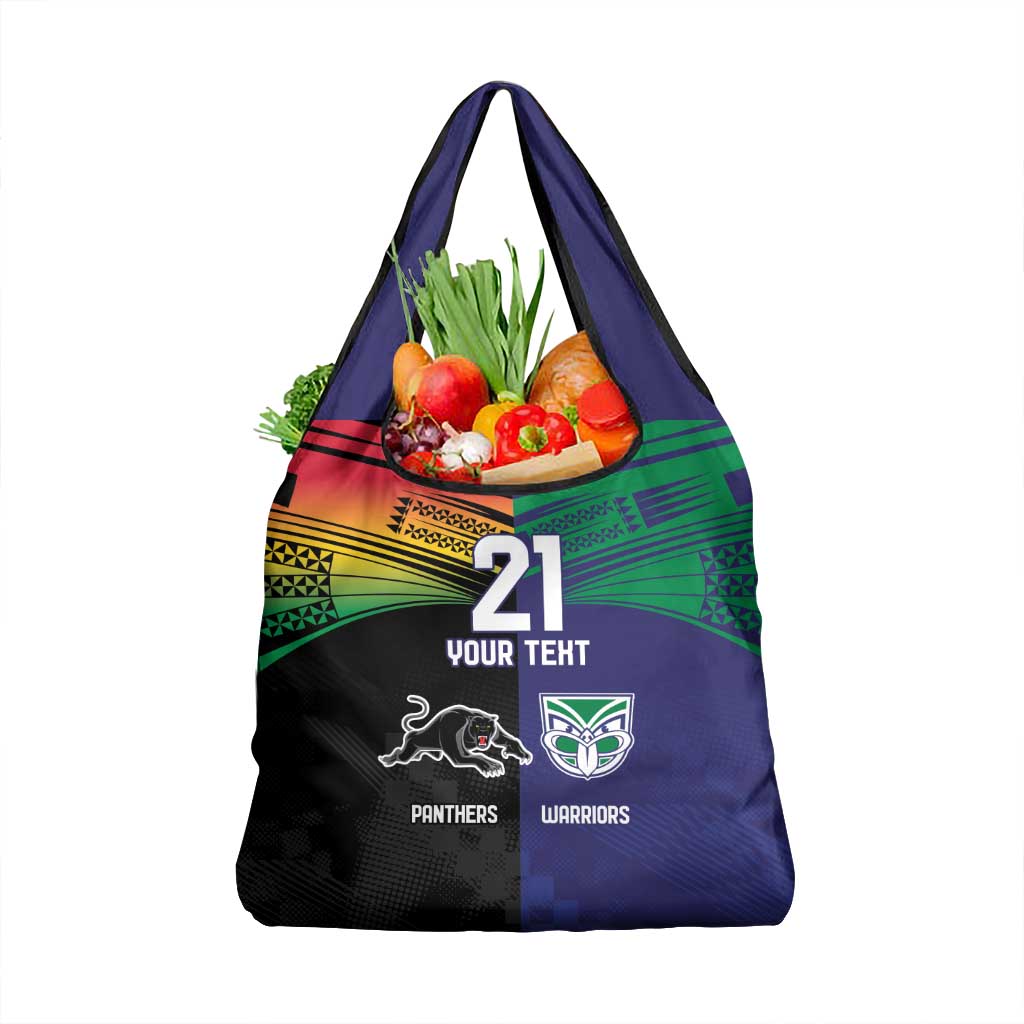 Custom Warriors-Panthers Grocery Bag Together Sporty Style