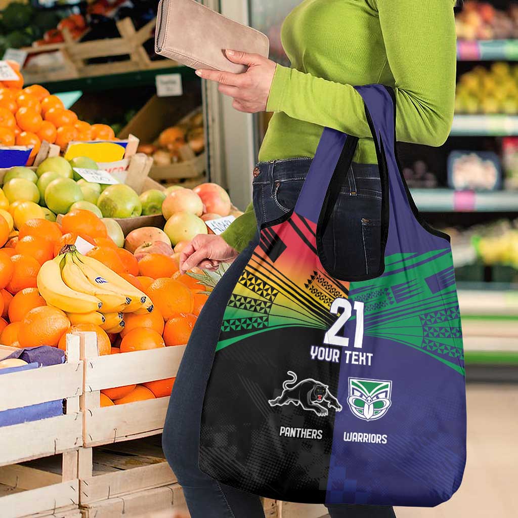 Custom Warriors-Panthers Grocery Bag Together Sporty Style