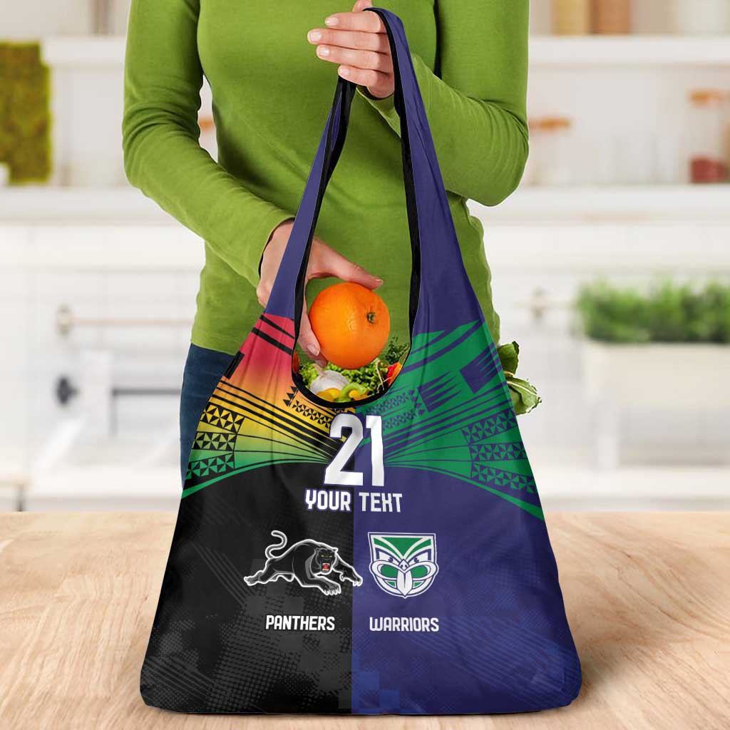Custom Warriors-Panthers Grocery Bag Together Sporty Style