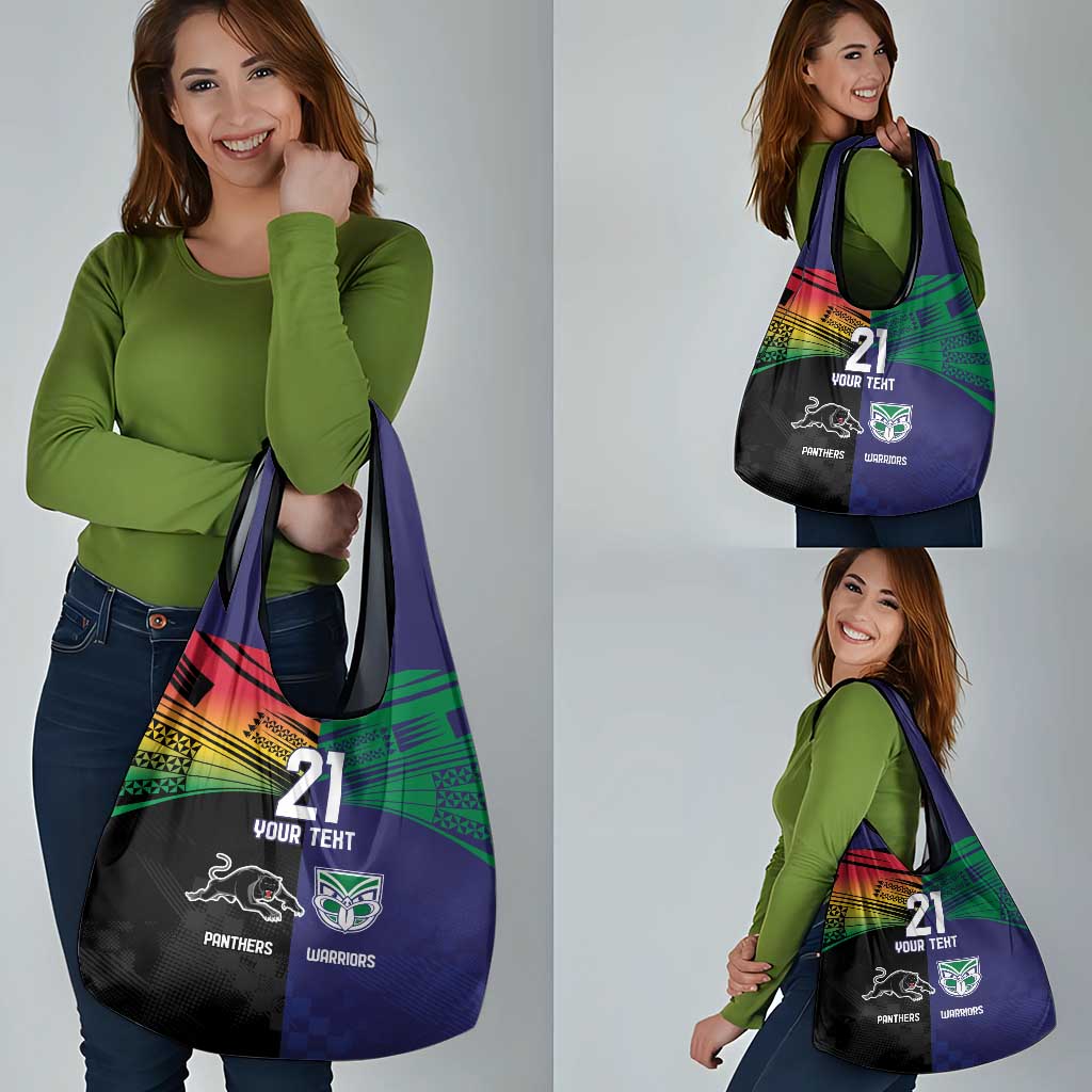 Custom Warriors-Panthers Grocery Bag Together Sporty Style