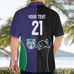Custom Warriors-Panthers Hawaiian Shirt Together Sporty Style