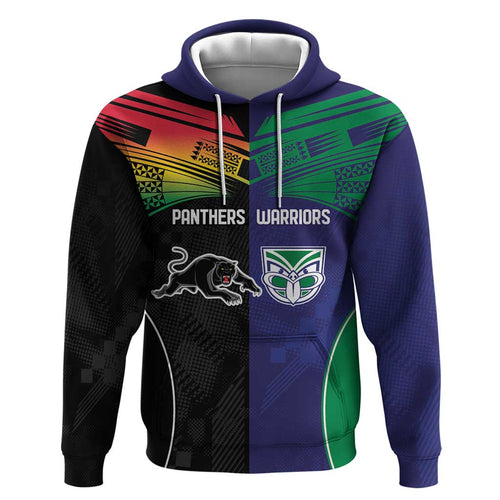 Custom Warriors-Panthers Hoodie Together Sporty Style