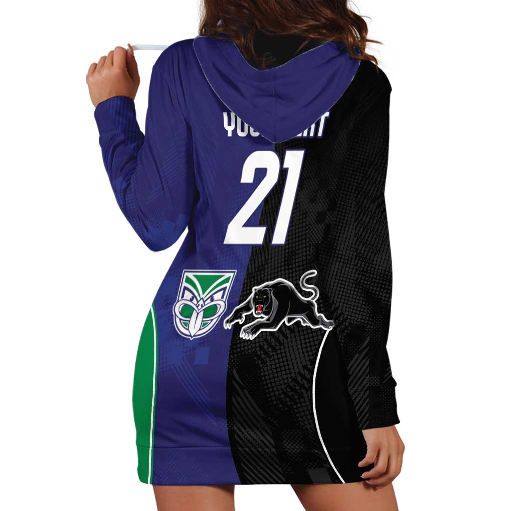 Custom Warriors-Panthers Hoodie Dress Together Sporty Style