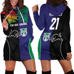 Custom Warriors-Panthers Hoodie Dress Together Sporty Style