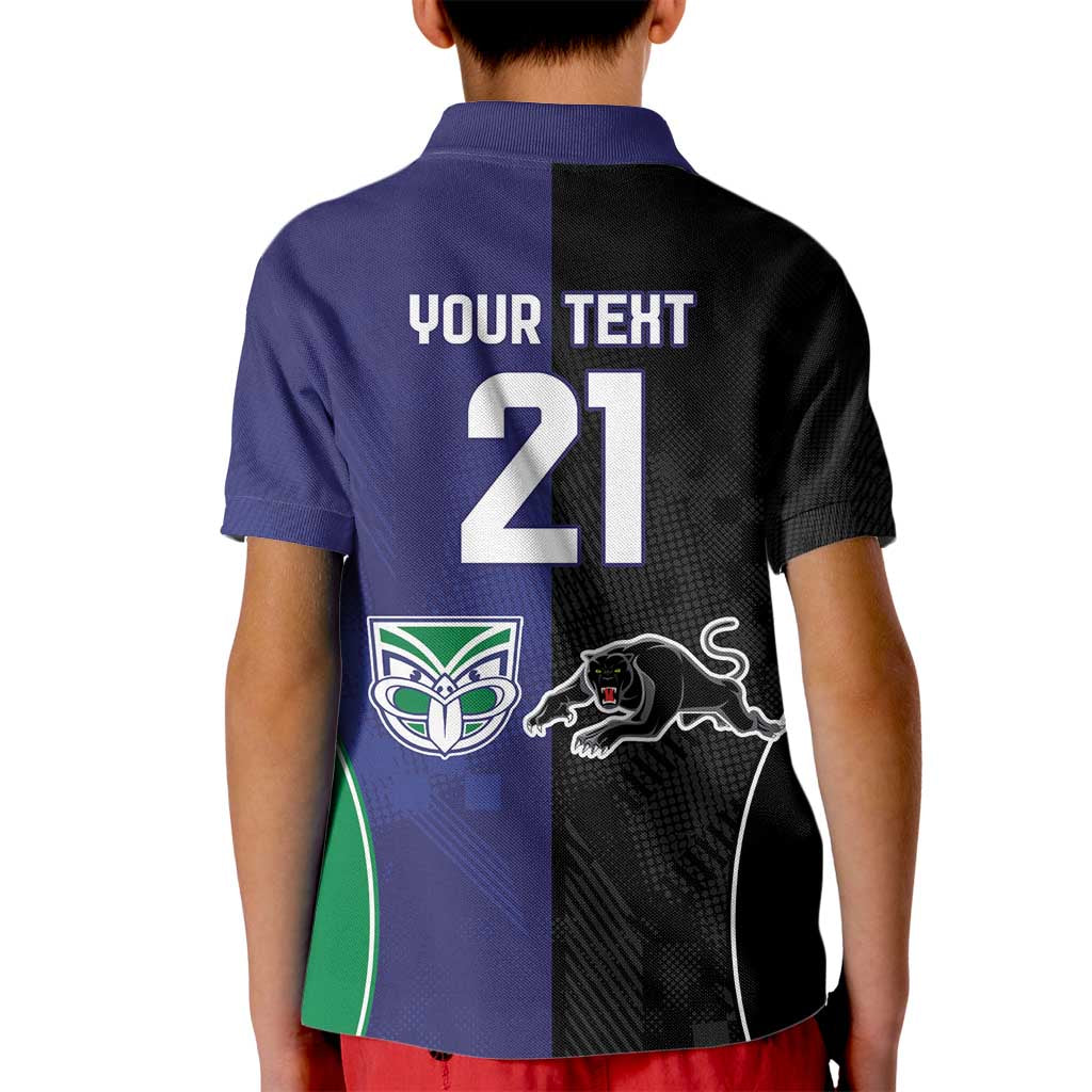 Custom Warriors-Panthers Kid Polo Shirt Together Sporty Style