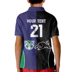Custom Warriors-Panthers Kid Polo Shirt Together Sporty Style